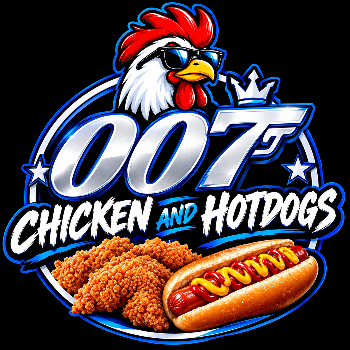 chicken and hotdogs